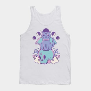 Cool Anime Design, Vintage Style, Cute Cat Tank Top